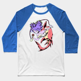 Mermaid Girl Baseball T-Shirt